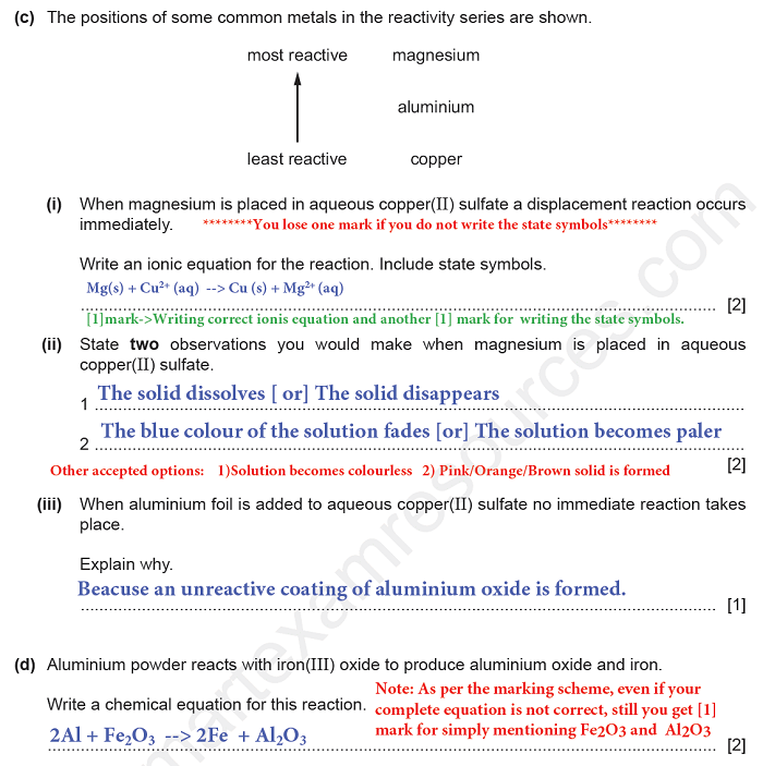 igcse chemistry paper 6